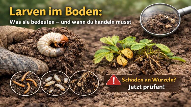 Larven im Boden: was sie bedeuten – und wann du handeln musst