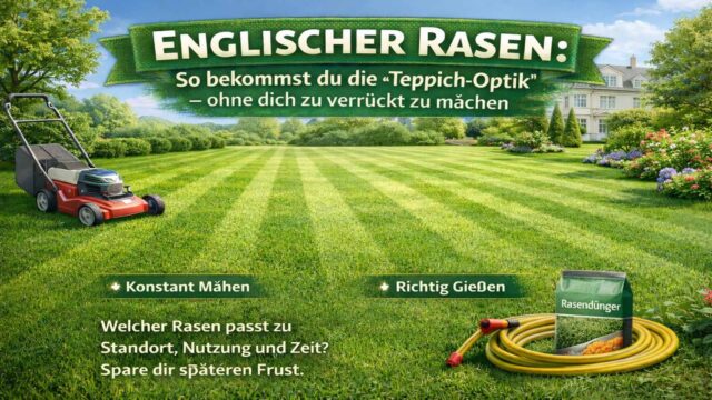 Englischer Rasen: Was er wirklich ist – und wie du die Teppich-Optik hinbekommst