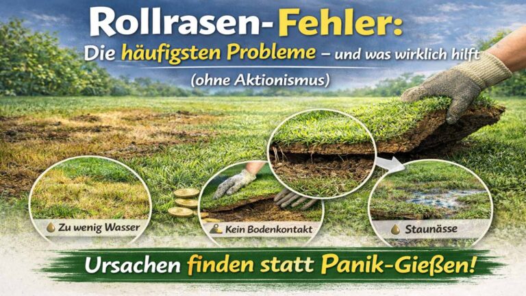Rollrasen-Fehler: Die häufigsten Probleme – und was wirklich hilft (ohne Aktionismus)