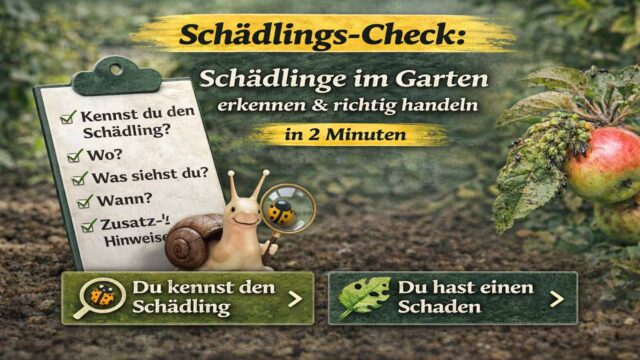 Schädlings-Check: Schädlinge im Garten erkennen und richtig handeln (in 2 Minuten)