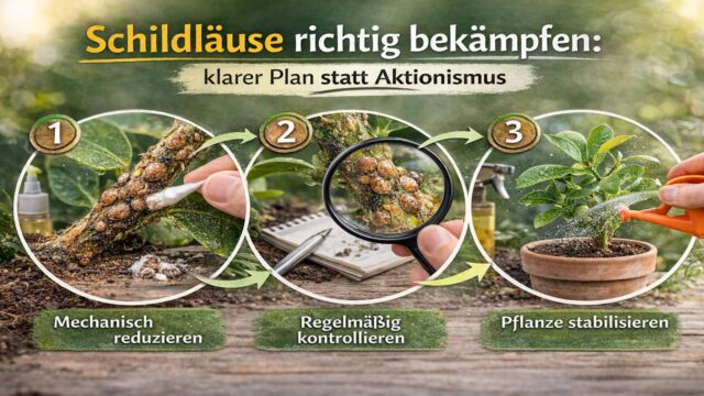 Schildläuse richtig bekämpfen: klarer Plan statt Aktionismus