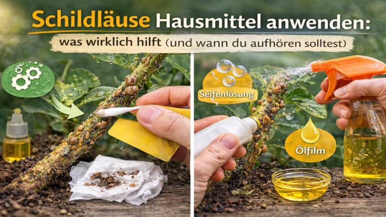 Schildläuse Hausmittel anwenden: was wirklich hilft (und wann du aufhören solltest)