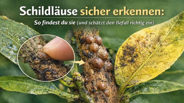 Schildläuse sicher erkennen: So findest du sie (und schätzt den Befall richtig ein)