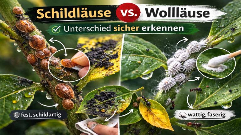 Schildläuse vs. Wollläuse: Unterschied sicher erkennen