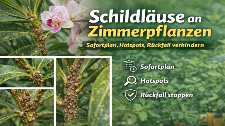 Schildläuse an Zimmerpflanzen: Sofortplan, Hotspots, Rückfall verhindern (auch bei Orchideen)