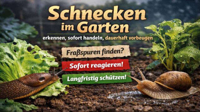 Schnecken im Garten: erkennen, sofort handeln, dauerhaft vorbeugen