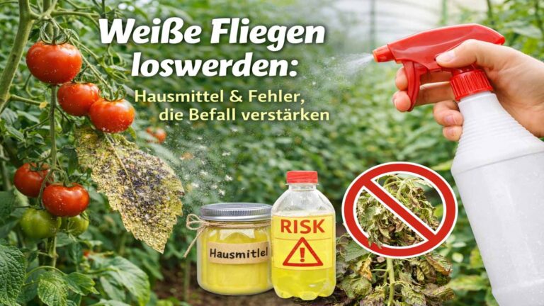 Weiße Fliegen loswerden: Hausmittel & Fehler, die Befall verstärken