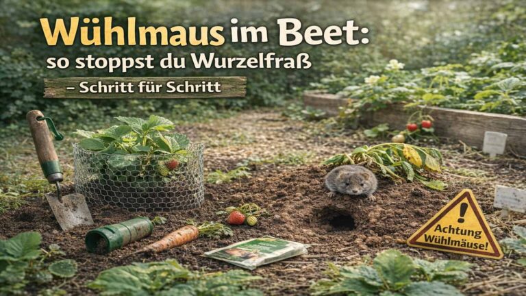 Wühlmaus im Beet: so stoppst du Wurzelfraß – Schritt für Schritt