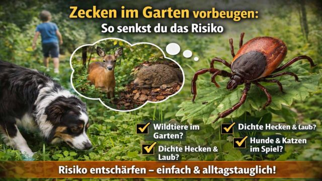 Zecken im Garten vorbeugen: so senkst du das Risiko