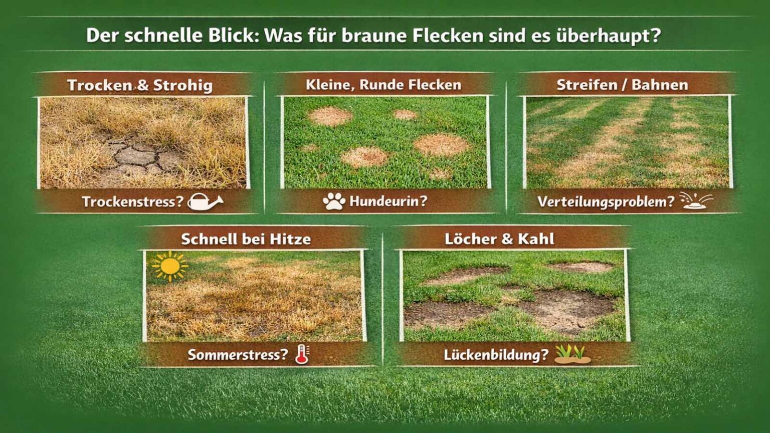 Braune Flecken Im Rasen