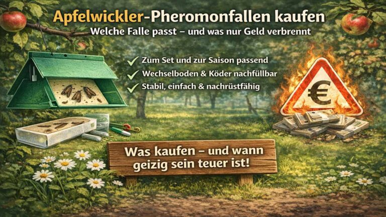 Apfelwickler-Pheromonfallen kaufen: Welche Falle passt – und was nur Geld verbrennt