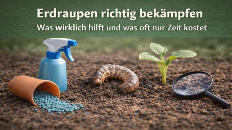 Erdraupen richtig bekämpfen: Was wirklich hilft und was oft nur Zeit kostet
