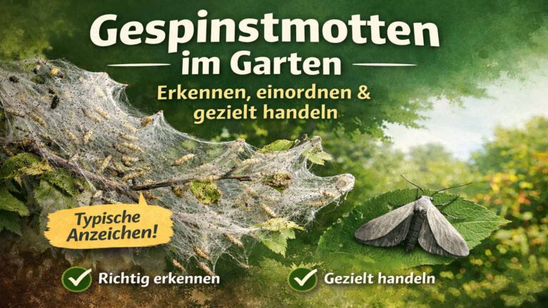 Gespinstmotten im Garten: erkennen, richtig einordnen und gezielt handeln