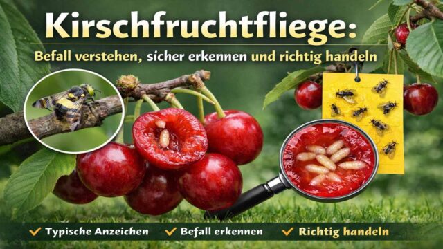 Kirschfruchtfliege erkennen und richtig handeln: Was gegen Maden in Kirschen wirklich hilft
