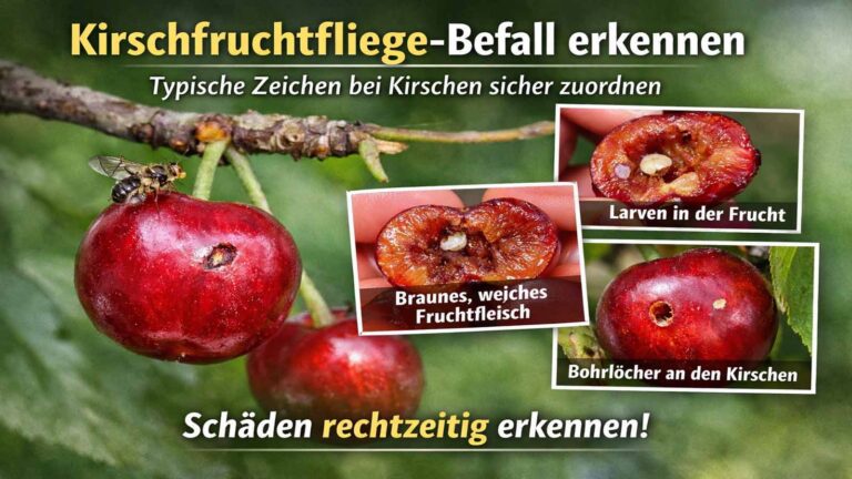 Kirschfruchtfliege-Befall erkennen: typische Zeichen bei Kirschen sicher zuordnen