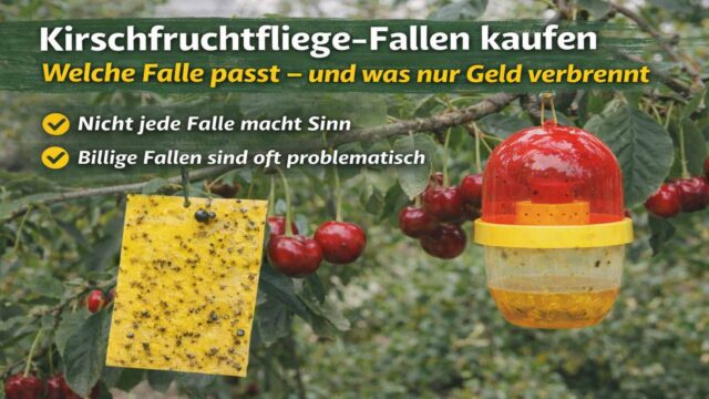 Kirschfruchtfliege-Fallen kaufen: Welche Falle im Garten wirklich passt