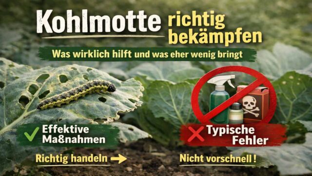 Kohlmotte richtig bekämpfen: was wirklich hilft und was eher wenig bringt