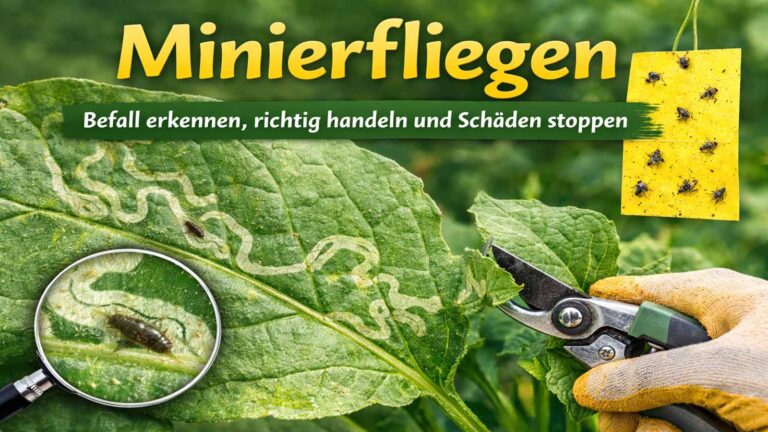 Minierfliegen: Befall erkennen, richtig handeln und Schäden stoppen