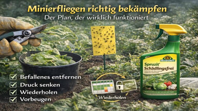 Minierfliegen richtig bekämpfen: der Plan, der wirklich funktioniert