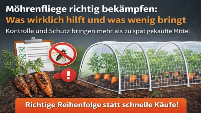 Möhrenfliege richtig bekämpfen: was wirklich hilft und was wenig bringt