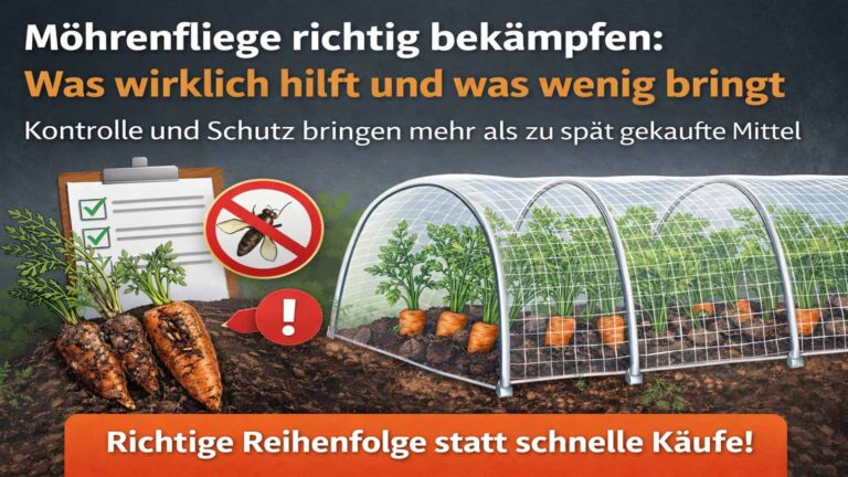 Möhrenfliege richtig bekämpfen: was wirklich hilft und was wenig bringt