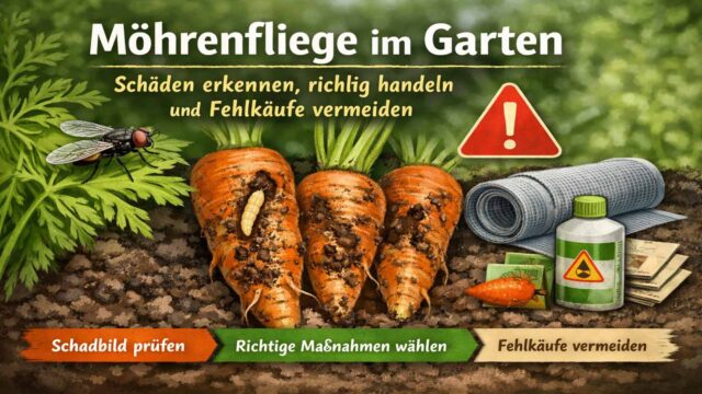 Möhrenfliege im Garten: erkennen, vorbeugen und richtig handeln