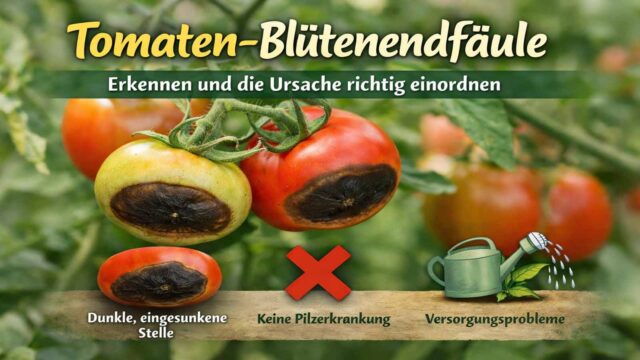 Tomaten-Blütenendfäule erkennen und die Ursache richtig einordnen