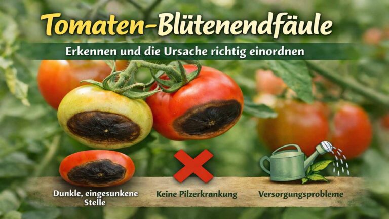 Tomaten-Blütenendfäule erkennen und die Ursache richtig einordnen