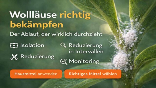 Wollläuse richtig bekämpfen: Der Ablauf, der wirklich durchzieht
