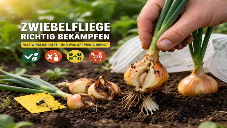 Zwiebelfliege richtig bekämpfen: was wirklich hilft und was oft wenig bringt