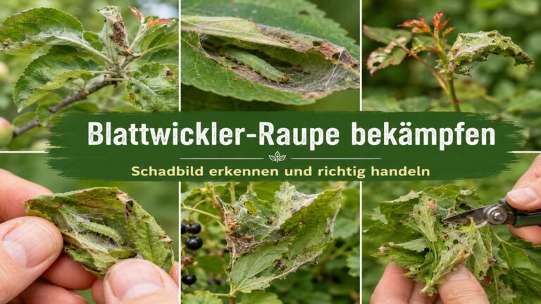 Blattwickler-Raupe bekämpfen: Schadbild erkennen und richtig handeln