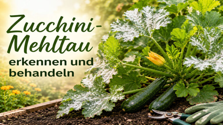 Zucchini-Mehltau erkennen und behandeln