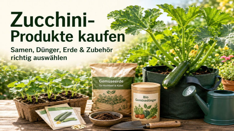 Zucchini-Produkte kaufen: Samen, Dünger, Erde & Zubehör richtig auswählen