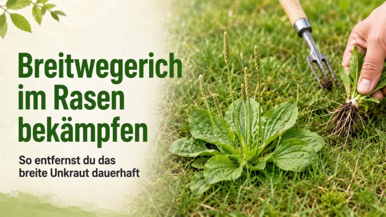 Breitwegerich im Rasen erkennen und dauerhaft entfernen