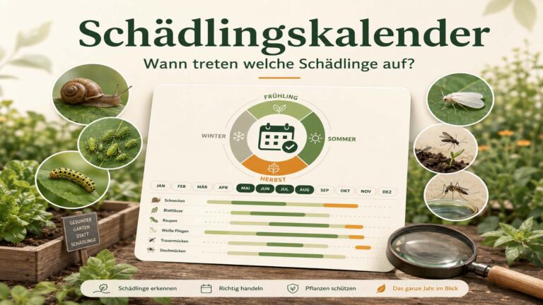 Schädlingskalender für den Garten: Welche Schädlinge jetzt wichtig sind
