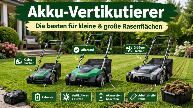 Welcher Akku-Vertikutierer ist der Beste? Die besten Geräte für kleine und große Rasenflächen