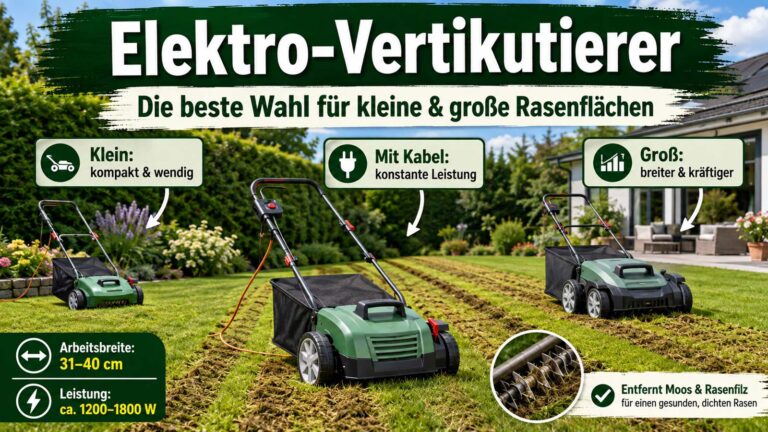 Welcher Elektro-Vertikutierer ist der beste? Die besten Geräte für kleine und große Rasenflächen