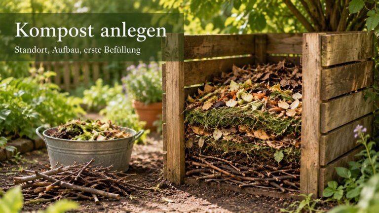 Kompost anlegen: Standort, Aufbau und erste Befüllung richtig planen