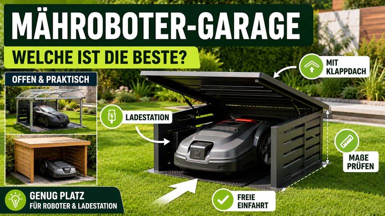 Mähroboter-Garage kaufen: Welche ist die beste?