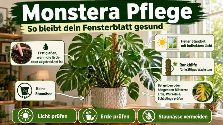 Monstera Pflege: So bleibt dein Fensterblatt gesund