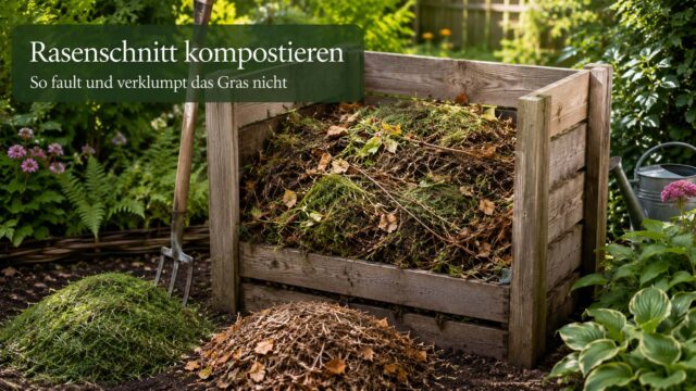 Rasenschnitt kompostieren: So fault und verklumpt das Gras nicht