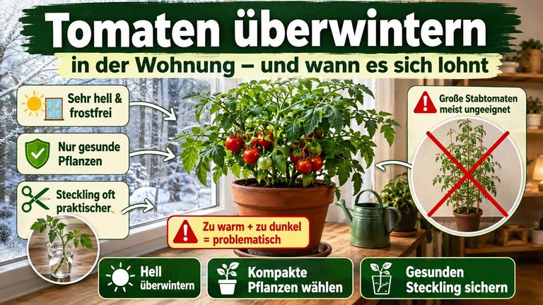 Tomaten überwintern: So gelingt es in der Wohnung – und wann es sich lohnt