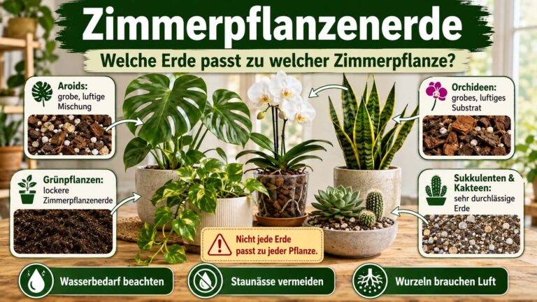 Zimmerpflanzenerde: Welche Erde passt zu welcher Zimmerpflanze?