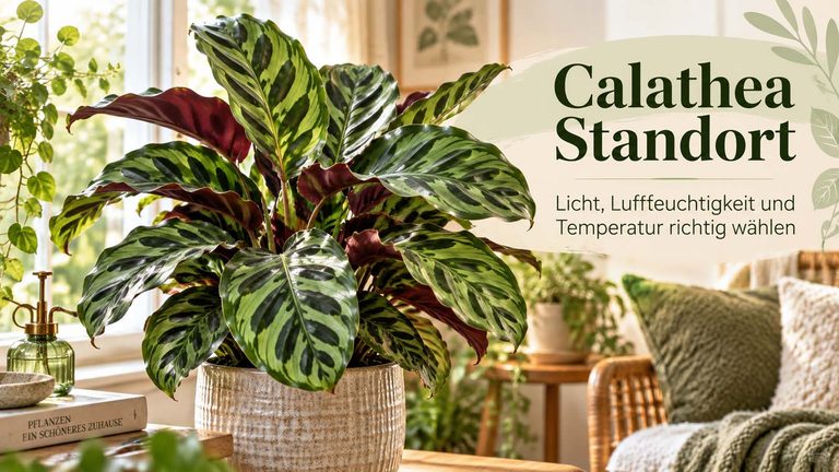 Calathea Standort: Licht, Luftfeuchtigkeit und Temperatur richtig wählen