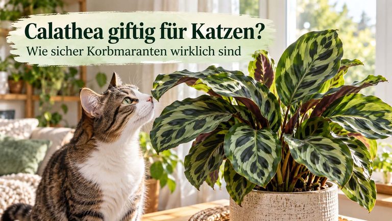 Calathea giftig für Katzen? Wie sicher Korbmaranten wirklich sind