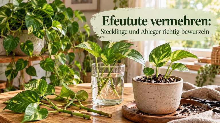 Efeutute vermehren: Stecklinge und Ableger richtig bewurzeln