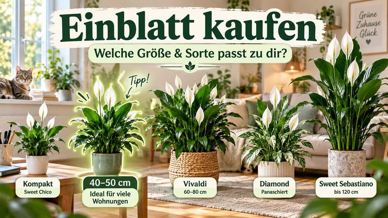 Einblatt kaufen: Welche Größe und Sorte passt zu dir?