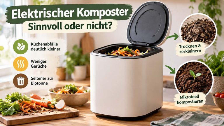 Elektrischer Komposter kaufen: Welche Geräte Bioabfälle wirklich sinnvoll verarbeiten