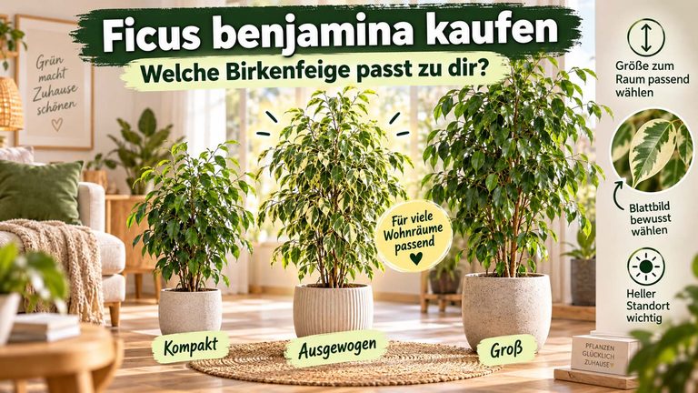 Ficus benjamina kaufen: Welche Birkenfeige passt zu dir?