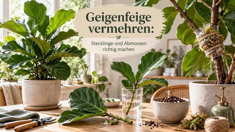 Geigenfeige vermehren: Stecklinge und Abmoosen richtig machen